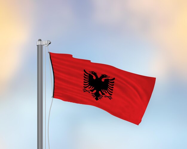 Флаг Албании Фото